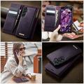 Samsung Galaxy A57 Caseme C49 2-in-1 irrotettava lompakkokotelo - MagSafe-yhteensopiva, RFID - violetti