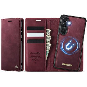 Samsung Galaxy A57 Caseme C49 2-in-1 irrotettava lompakkokotelo - MagSafe-yhteensopiva, RFID - punainen