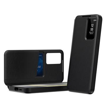 Samsung Galaxy A57 Smart Clear View Käännä kotelo korttipaikalla