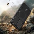 Samsung Galaxy A57 Tech-Protect Kevlar Aura -kotelo - MagSafe-yhteensopiva - Musta / Oranssi
