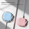 Samsung Galaxy Buds 4/Buds 4 Pro Silikonikotelo Karabiinilla - Sky Sininen