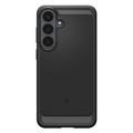 Samsung Galaxy S25 FE/S26 FE Spigen Rugged Armor TPU-Kotelo - Musta