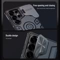 Samsung Galaxy S25 Ultra Nillkin CamShield Armor Prop Hybridikotelo - MagSafe-yhteensopiva - Musta
