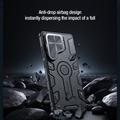 Samsung Galaxy S25 Ultra Nillkin CamShield Armor Prop Hybridikotelo - MagSafe-yhteensopiva - Musta