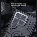 Samsung Galaxy S25 Ultra Nillkin CamShield Armor Prop Hybridikotelo - MagSafe-yhteensopiva - Musta
