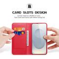 Samsung Galaxy S26 Dux Ducis Hivo Lompakkomallinen Nahkakotelo - Punainen