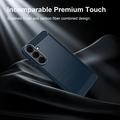 Samsung Galaxy S26 FE Harjattu TPU Suojakuori - Hiilikuitu - sininen