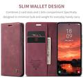 Samsung Galaxy S26 FE Caseme 013 Sarja Lompakkokotelo - Punainen