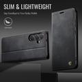 Samsung Galaxy S26 FE Caseme 033 vasikka tekstuuri lompakko tapauksessa RFID-sulku - Musta