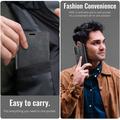 Samsung Galaxy S26 FE Caseme 033 vasikka tekstuuri lompakko tapauksessa RFID-sulku - Musta