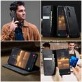 Samsung Galaxy S26 FE Caseme 033 vasikka tekstuuri lompakko tapauksessa RFID-sulku - Musta