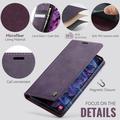 Samsung Galaxy S26 FE Caseme 033 vasikka tekstuuri lompakko tapauksessa RFID-sulku - violetti