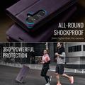 Samsung Galaxy S26 FE Caseme 033 vasikka tekstuuri lompakko tapauksessa RFID-sulku - violetti