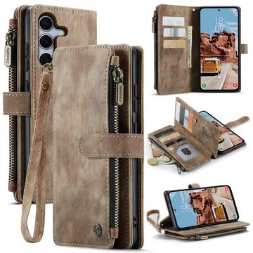 Samsung Galaxy S26 FE Caseme C30 Monitoiminen Lompakkokotelo - Ruskea