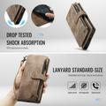 Samsung Galaxy S26 FE Caseme C30 Monitoiminen Lompakkokotelo - Ruskea