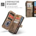 Samsung Galaxy S26 FE Caseme C30 Monitoiminen Lompakkokotelo - Ruskea