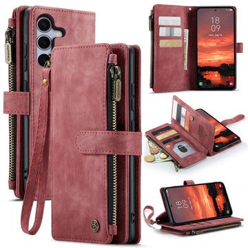 Samsung Galaxy S26 FE Caseme C30 Monitoiminen Lompakkokotelo - Punainen