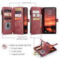 Samsung Galaxy S26 FE Caseme C30 Monitoiminen Lompakkokotelo - Punainen