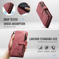 Samsung Galaxy S26 FE Caseme C30 Monitoiminen Lompakkokotelo - Punainen
