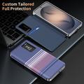 Samsung Galaxy S26 FE -kotelo, ruudullinen kuosi, Smart View -kääntökansi ja korttipaikka - violetti