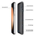 Samsung Galaxy S26 FE Dux Ducis Yind Hybridikotelo - MagSafe-yhteensopiva - Musta