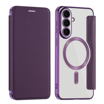 Samsung Galaxy S26 FE Käännä Kotelo Korttipaikalla - MagSafe-yhteensopiva - violetti