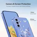 Samsung Galaxy S26 FE Kukkakuvioinen TPU-kotelo - violetti