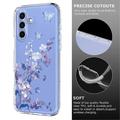 Samsung Galaxy S26 FE Kukkakuvioinen TPU-kotelo - violetti