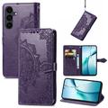 Samsung Galaxy S26 FE Mandala -lompakkokotelo rannekkeella - violetti