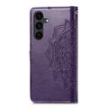 Samsung Galaxy S26 FE Mandala -lompakkokotelo rannekkeella - violetti