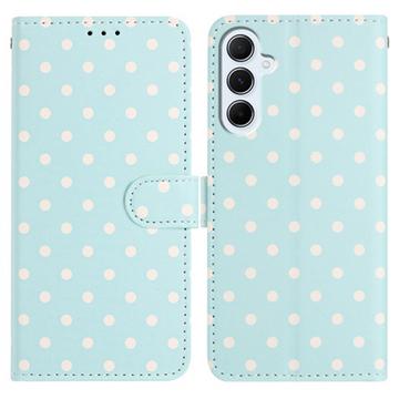 Samsung Galaxy S26 FE Lompakkokotelo Pilkullisella Kuosilla - sininen