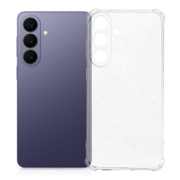 Samsung Galaxy S26 FE Iskunkestävä silikonikotelo - Läpinäkyvä