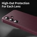 Samsung Galaxy S26 FE Smart Clear View Käännä kotelo korttipaikalla - viininpunainen