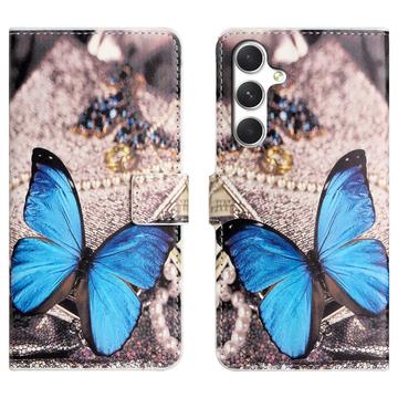 Samsung Galaxy S26 FE Style Series Lompakkokotelo - Sininen Perhoset