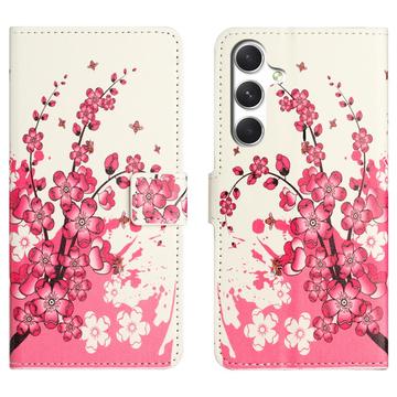 Samsung Galaxy S26 FE Style Series Lompakkokotelo - Kirsikkapuun kukat