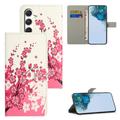 Samsung Galaxy S26 FE Style Series Lompakkokotelo - Kirsikkapuun kukat