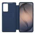 Samsung Galaxy S26 FE Tech-Protect Smart Clear View Käännä kotelo korttipaikalla - Tummansininen