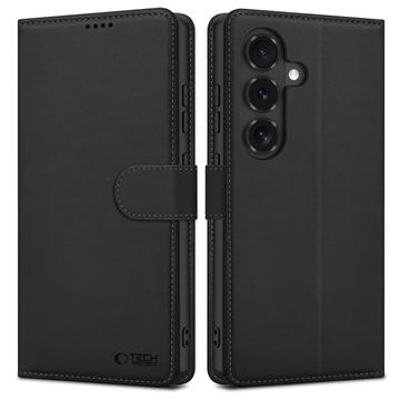 Samsung Galaxy S26 FE Tech-Protect lompakkokotelo magneetilla ja jalustalla - Musta