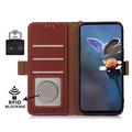 Samsung Galaxy S26 FE lompakko nahkakotelo RFID - Ruskea
