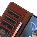 Samsung Galaxy S26 FE lompakko nahkakotelo RFID - Ruskea