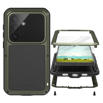 Samsung Galaxy S26 Love Mei Powerful hybridikotelo - vihreä