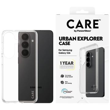 Samsung Galaxy S26 PanzerGlass Care Urban Explorer -kotelo - läpinäkyvä