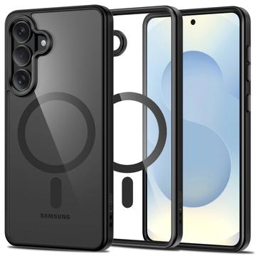 Samsung Galaxy S26 Tech-Protect Magmat Kotelo - MagSafe-yhteensopiva - Musta / Kirkas