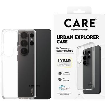 Samsung Galaxy S26 Ultra PanzerGlass Care Urban Explorer -kotelo - läpinäkyvä