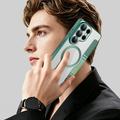 Samsung Galaxy S26 Ultra Tyylikäs magneettinen läppäkotelo RFID-korttipaikoilla - mustanvihreä