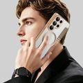 Samsung Galaxy S26 Ultra Tyylikäs magneettinen läppäkotelo RFID-korttipaikoilla - ruskea