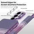 Samsung Galaxy S26 Ultra Tyylikäs magneettinen läppäkotelo RFID-korttipaikoilla - violetti