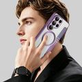 Samsung Galaxy S26 Ultra Tyylikäs magneettinen läppäkotelo RFID-korttipaikoilla - violetti
