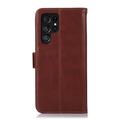 Samsung Galaxy S26 Ultra lompakko nahkakotelo RFID - Ruskea