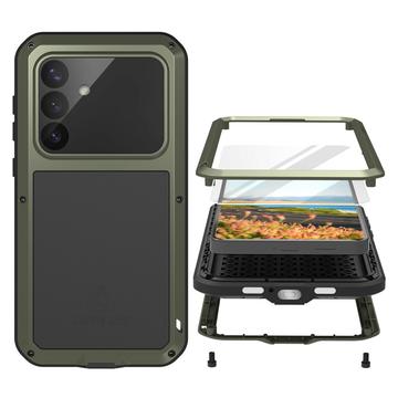 Samsung Galaxy S26+ Love Mei Powerful hybridikotelo - vihreä